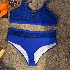 SHEIN Bright Blue Bikini Set🌸